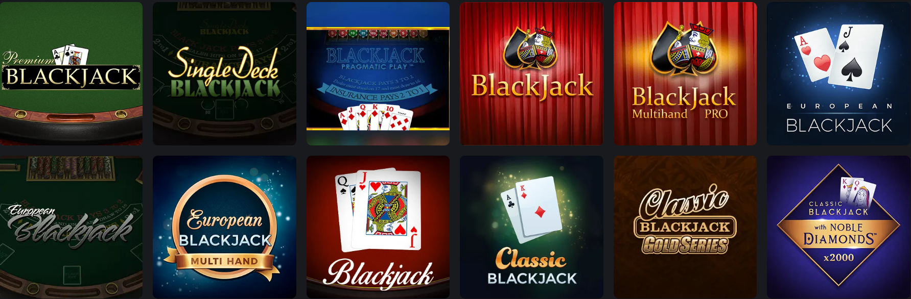 blackjack online games